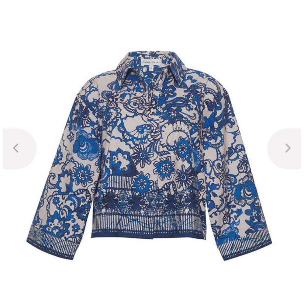 Cara Cara Erica Shirt, Dentelle Blue, NWT, Size Medium